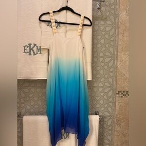 Badgley Mischka Blue Ombre Dress